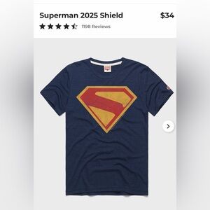 NWTSuperman 2025 Shield Homage size XL T-Shirt